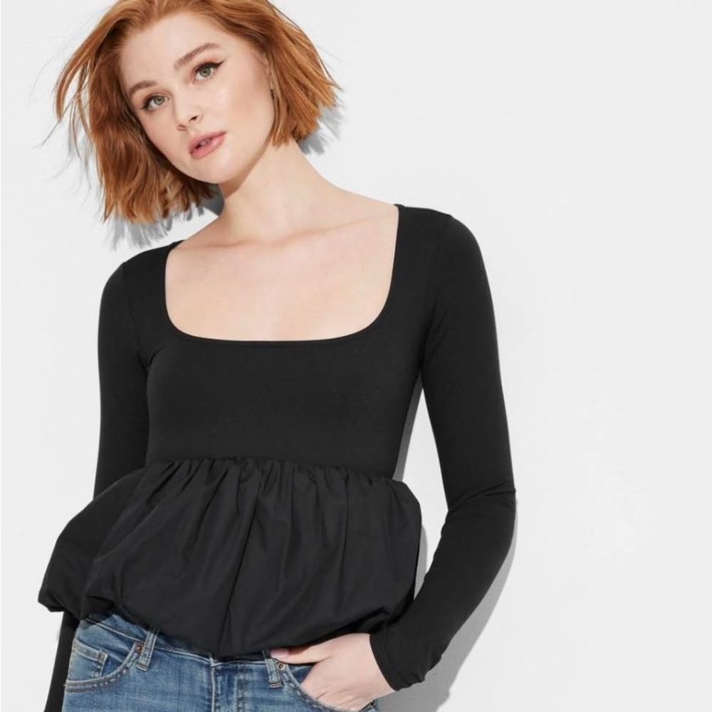 5/$25 Wild Fable Long Sleeve Bubble Top